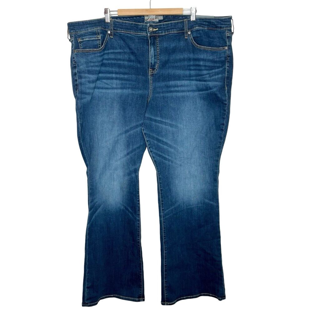 Torrid Mid Rise Slim Boot Cut Jeans Womens 28T Tall